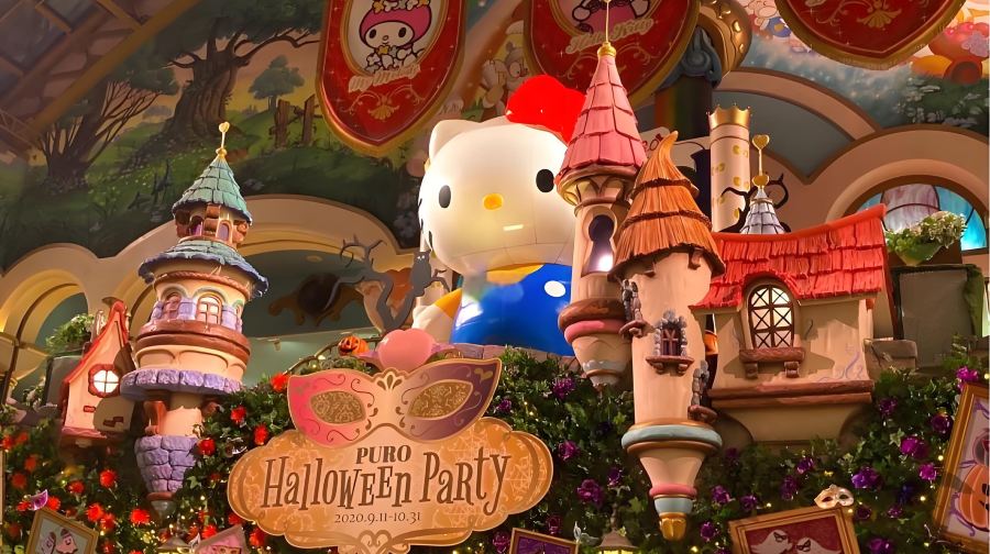 日本東京三麗鷗彩虹樂園+極樂湯溫泉多摩中心店一日遊