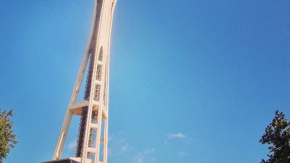 美國西雅圖派克市場+太空針塔+亞馬遜總部+凱瑞公園