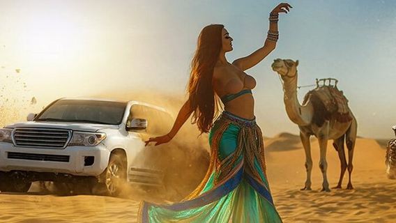 【杜拜沙漠營地體驗沖沙】紅沙沖沙/接送/日落/騎駱駝/阿拉伯自助晚餐/手繪/表演-普通/VIP/夏日冷氣區可選