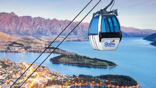 紐西蘭皇后鎮【天空纜車+自助午晚餐+滑板車】Skyline Gondola 3/5/6圈可選