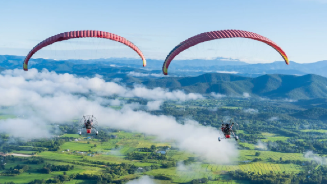 清邁古城滑翔傘飛行體驗【飯店接駁|Go pro 免費拍攝】