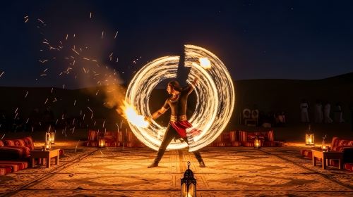 Abu Dhabi: Desert Safari with Central/ Home & Hotel Pickup, Dinner, Live Shows and Sand Boarding 2