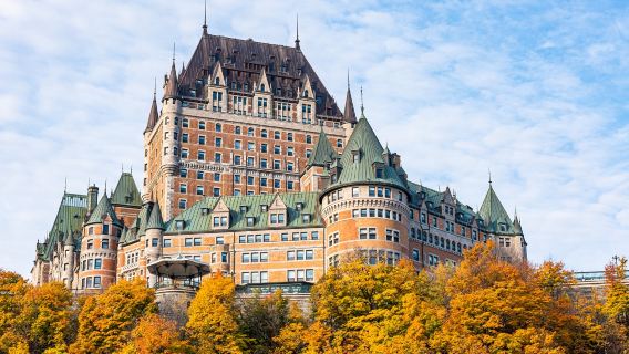 Drama Korea Goblin: Rue du Petit Champlain Quebec + Air Pancut Tourny + Château Frontenac + Kedai Krismas