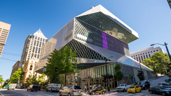University of Washington + Seattle Public Library - Central Library + Kerry Park (World cup classic city tour)
