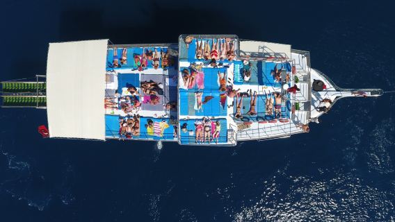Marmaris Cleopatra Island & Gökova Bays Boat tour Tranfer and Lunch (Without Entry Fee)
