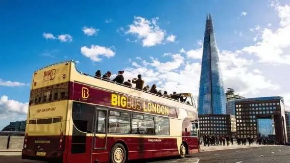 Londoner Big Bus Hop-on-Hop-off-Sightseeing-Bus (alle Londoner Wahrzeichen verbunden + Hop-on-Hop-off + Doppeldeckerbus + britische Landschaften erkunden)