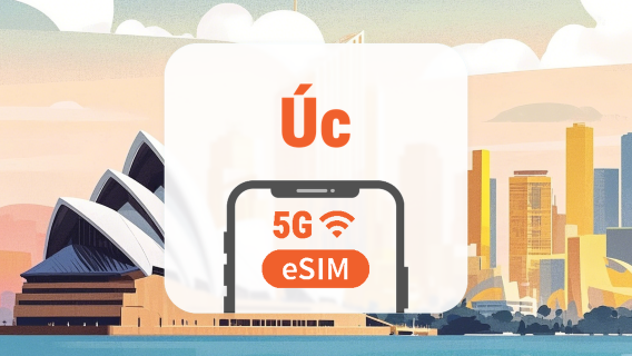 eSIM 5G Úc | All AI & TikTok | 1–30 ngày | QR Code