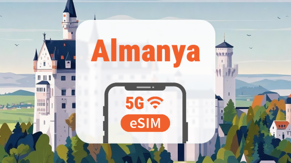 Almanya 5G eSIM | Çift Şebeke • Tüm AI & TikTok | 1–30 Gün | QR Kod