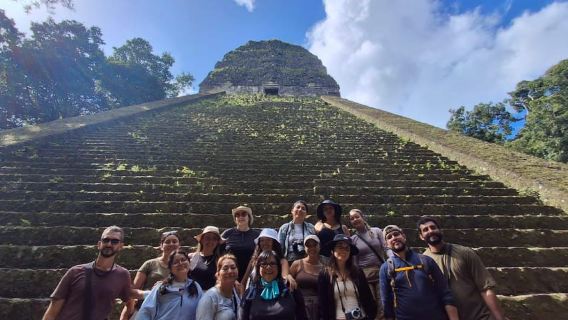 Tour and transportation with tour guide to Tikal.