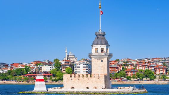 Türkiye Bosphorus sightseeing cruise (Eurasian strait cruise + ancient castle coastline + leisure on the sea)