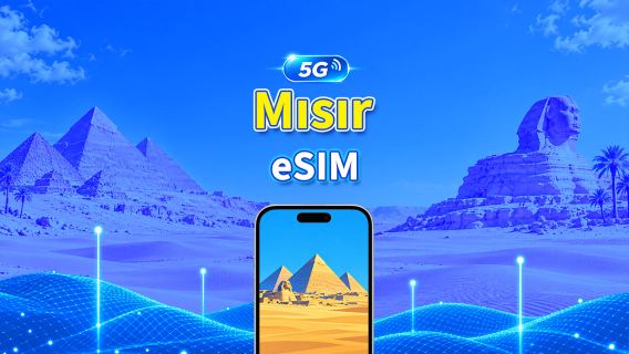 Mısır 5G eSIM | 3 ağ | AI ve TikTok Desteği | Günlük/Toplam Veri Paketi | 1–30 Gün | 24 Saatlik Faturalandırma | QR Kod