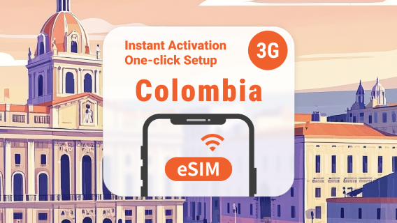Colombia eSIM | Ondersteunt ChatGPT & TikTok | 1–30 dagen | Directe QR-code