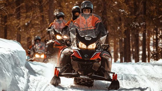 Saariselkä: Avventura di un giorno intero con le motoslitte