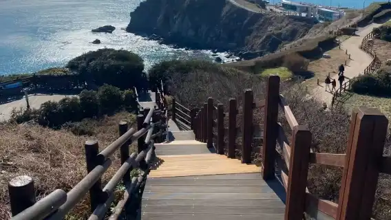韓國釜山五六島海邊棧道+海雲台藍線公園一日遊/中文司導