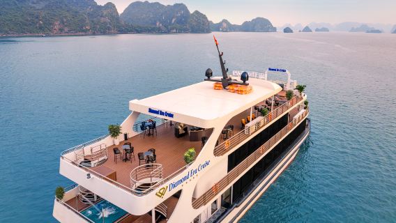 Ha Long Bay Day Tour by 5-Star Diamond Era Luxury Cruise, Buffet Lunch, Swimming Pool