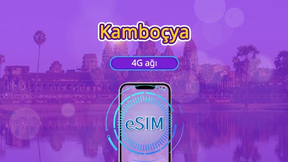 Kambodja | 4G/5G eSIM | Dagspaket/Datapaket | 24-timmars avgift | 1–30 dagar | QR-kod