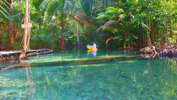 Experiência divertida tudo-em-um em Krabi, Tailândia (passeio de caiaque + banho de elefante + aventura de ATV)