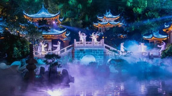 Lawatan sehari Huangling + Bandar Xian Gao (termasuk pelayaran malam, kawasan Xihu Dang + tarikan pelancongan Bandar Xian Gao)