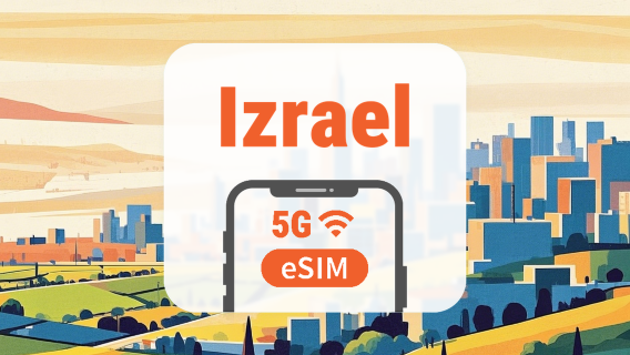 Izrael 5G eSIM | Podwójna sieć • Wszystkie AI & TikTok | 1–30 dni | Kod QR
