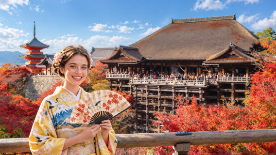 Kyoto & Uji Day Tour | Kinkaku-ji & Kiyomizu-dera & Ninen-zaka & Sannen-zaka & Byodo-in & Uji River & Matcha Gourmet Street & Monkey Shrine & Statue of Murasaki Shikibu 