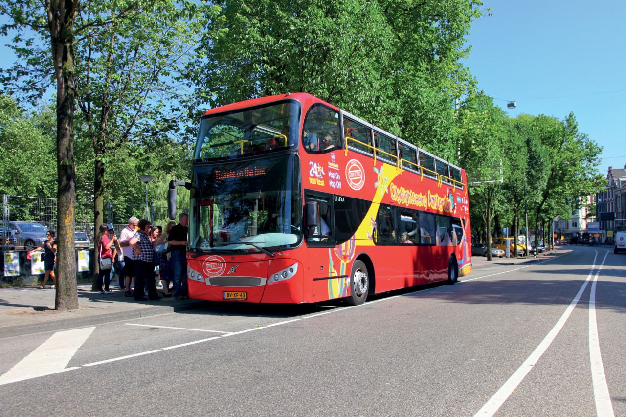 City Sightseeing bus hop-on hop-off ad Amsterdam, Paesi Bassi