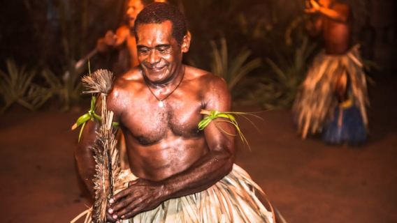 Fiji: Sunset River Cruise & Island Fire Dance Experience