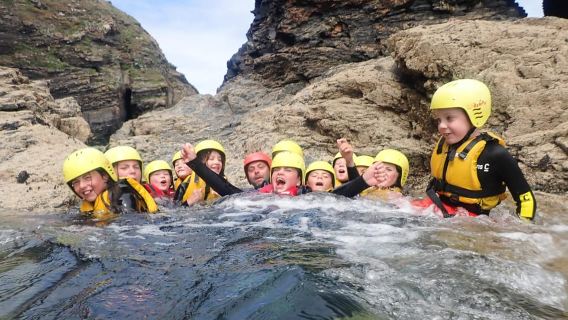Cornwall: Beginner Coasteering Adventure at Praa Sands