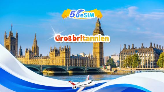UK 4G/5G eSIM | Tages-/Gesamtdatenpaket | 500 MB/Tag – 100 GB Gesamtdaten | 1–60 Tage | 24-Stunden-Format | QR-Code