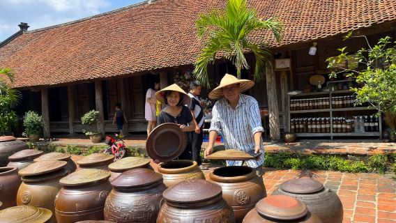 From Hanoi: Jeep Tour to Discover Duong Lam Ancient Village & Countryside