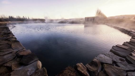 Reykjavík: Glacier Snowmobile and Hot Springs with Pickup