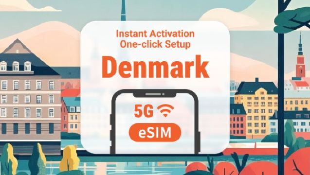 Δανία 5G eSIM | Διπλή κάλυψη δικτύου | Διαθέσιμο ChatGPT & TikTok | Πολλές επιλογές πακέτων από 1 έως 30 ημέρες | Άμεση χρήση | QR Code