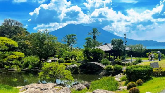 Kagoshima Lawatan Sehari Taman Senganen - Dek Pemerhatian Shiroyama - Kuil Terukuni - Tenmonkan - Akuarium