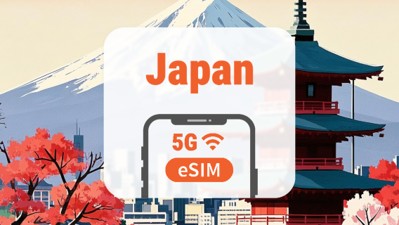 Japan 5G eSIM | Dual Network • ChatGPT | 1–30 Days | QR Code