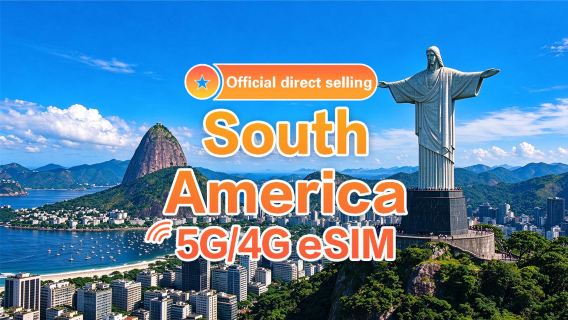 [Wiele regionów Ameryki Południowej] 5G/4G | Karta eSIM do internetu