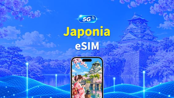 Japonia 5G eSIM | 3 sieci | Dzienny/łączny pakiet danych | Rozliczenie co 24 godziny | 1–30 dni | QR Code
