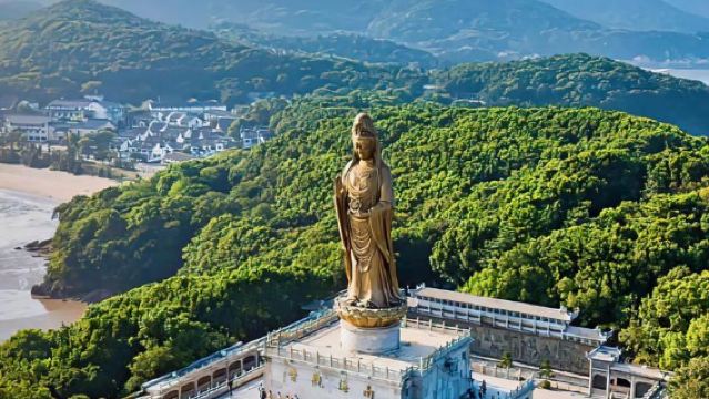 Mount Putuo admission ticket + (Zhujiajian - Mount Putuo) round-trip island boat ticket + auspicious incense adult ticket