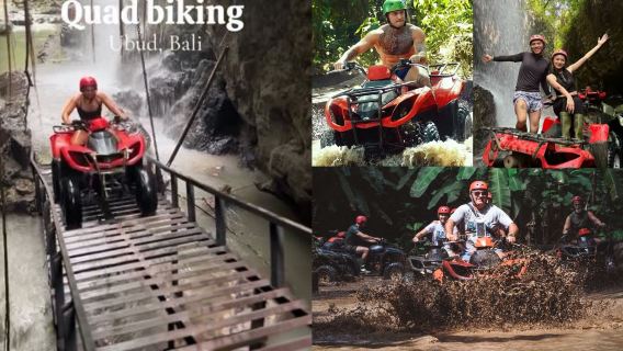 ATV Ubud dengan Gred Extreme melalui Crash Bandicoot Rail, Air Terjun, Terowong Suci, Sungai, Keseronokan Muggy