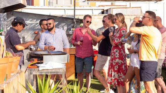 Barcellona: Masterclass di cucina per la paella sui tetti