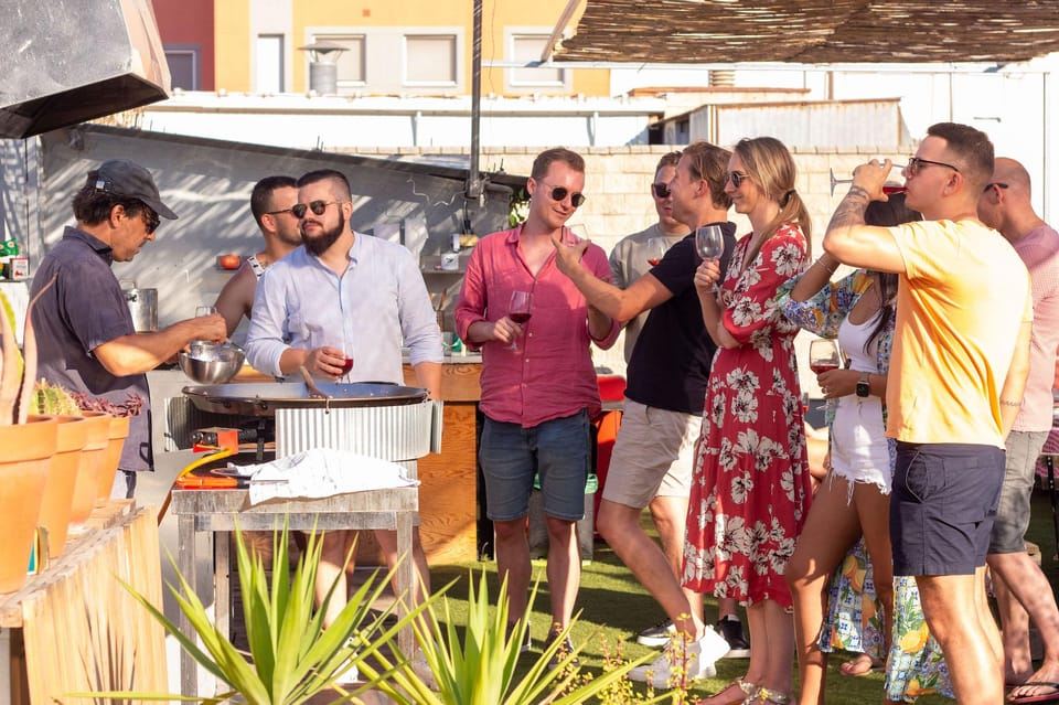 Barcelona: Rooftop Paella Cooking Masterclass