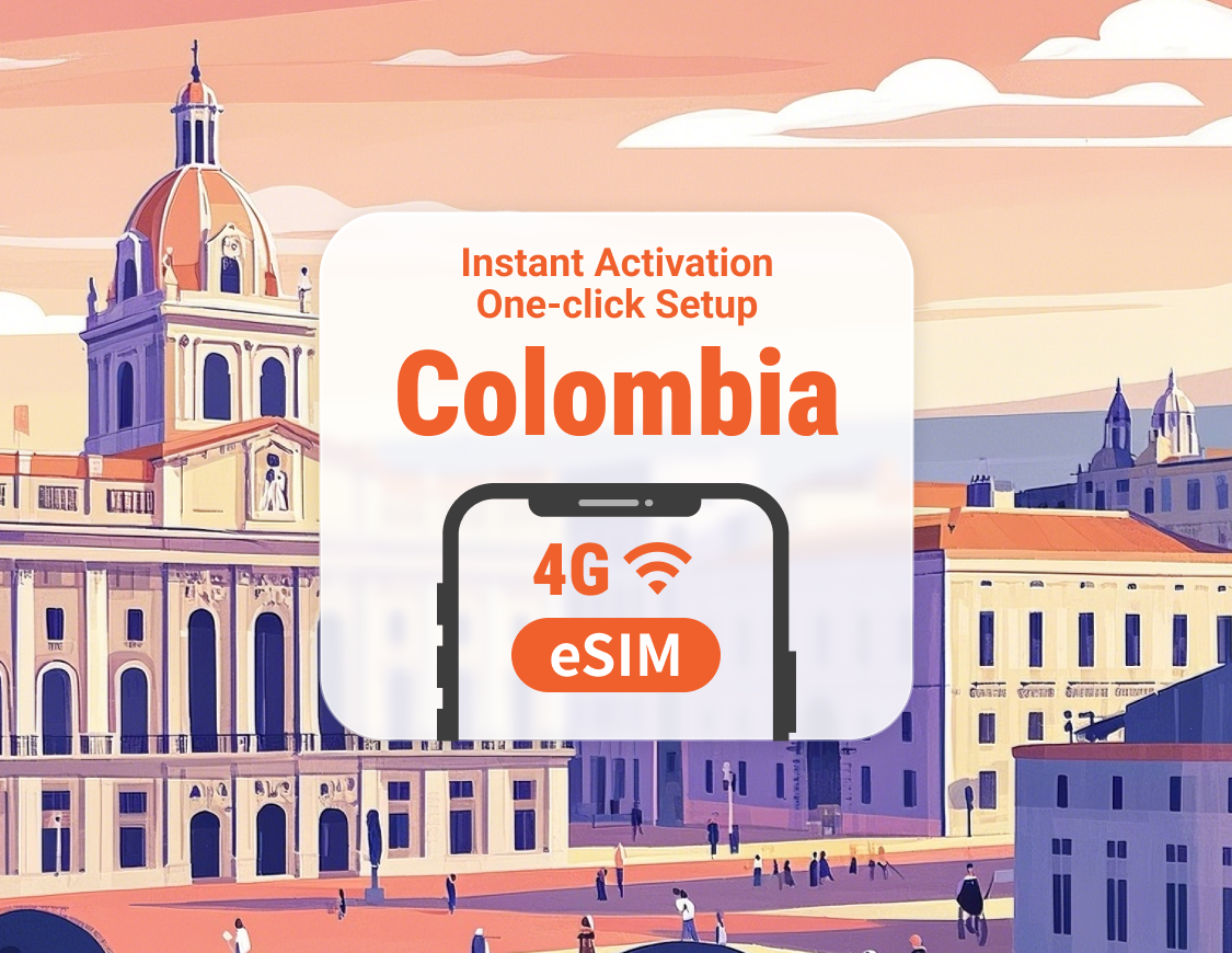 Colombia eSIM | Supports ChatGPT & TikTok | 1–30 Days | Instant QR