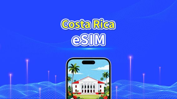 eSIM Costa Rica | 4G | Forfait Données Journalier/Total | 1–30 jours | Facturation 24h | Code QR