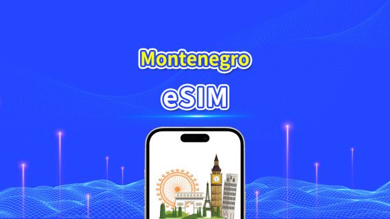 eSIM Monténégro | Données haut débit | 5G/4G | Forfait journalier/données | 24 heures | 1 à 30 jours | Code QR
