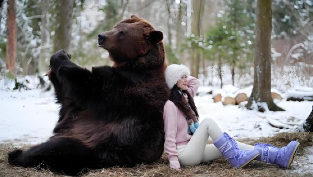 Dataran Merah Moscow + Gereja Angkatan Bersenjata Rusia | Pilihan garis campuran: Foto bersama beruang viral TOM