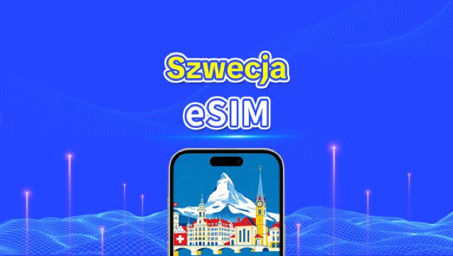 Szwecja eSIM | 5G/4G | Szybki internet | 24 godziny | Wybór dni 1-30 | Kod QR