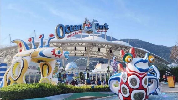 Lawatan Bebas Ocean Park Hong Kong | Satu Tiket Semua Termasuk Kereta Kabel Mendaki + Kereta Api Lautan