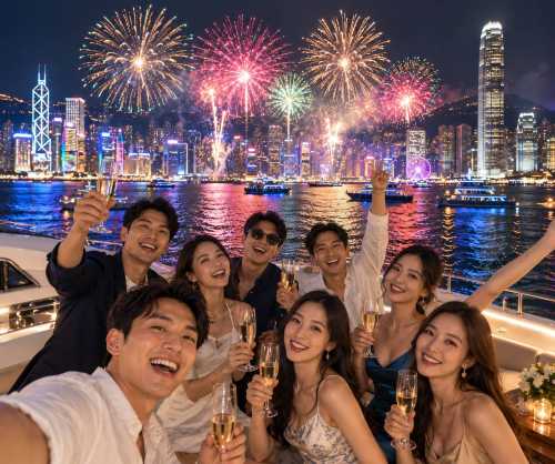 維港國慶煙花海上晚餐 & 自助暢飲 2026｜中環碼頭上落