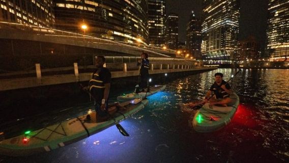 Neon Paddle: Motorized Glowing Paddleboard Tours Chicago