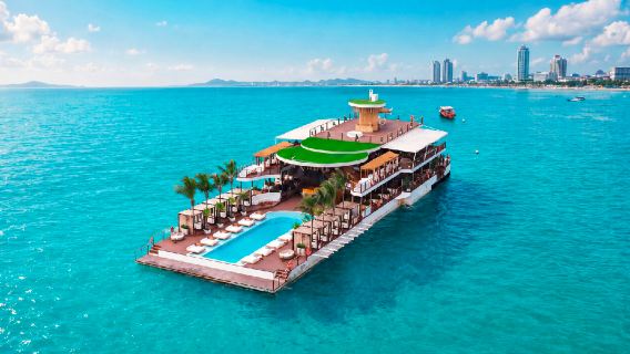  Sina Beach Club | สินา บีช คลับ | พัทยา ฟลายท์คลับและบาร์ลอยน้ำ