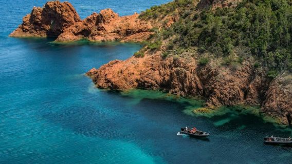 Excursión Macizo de l'Esterel en Barco