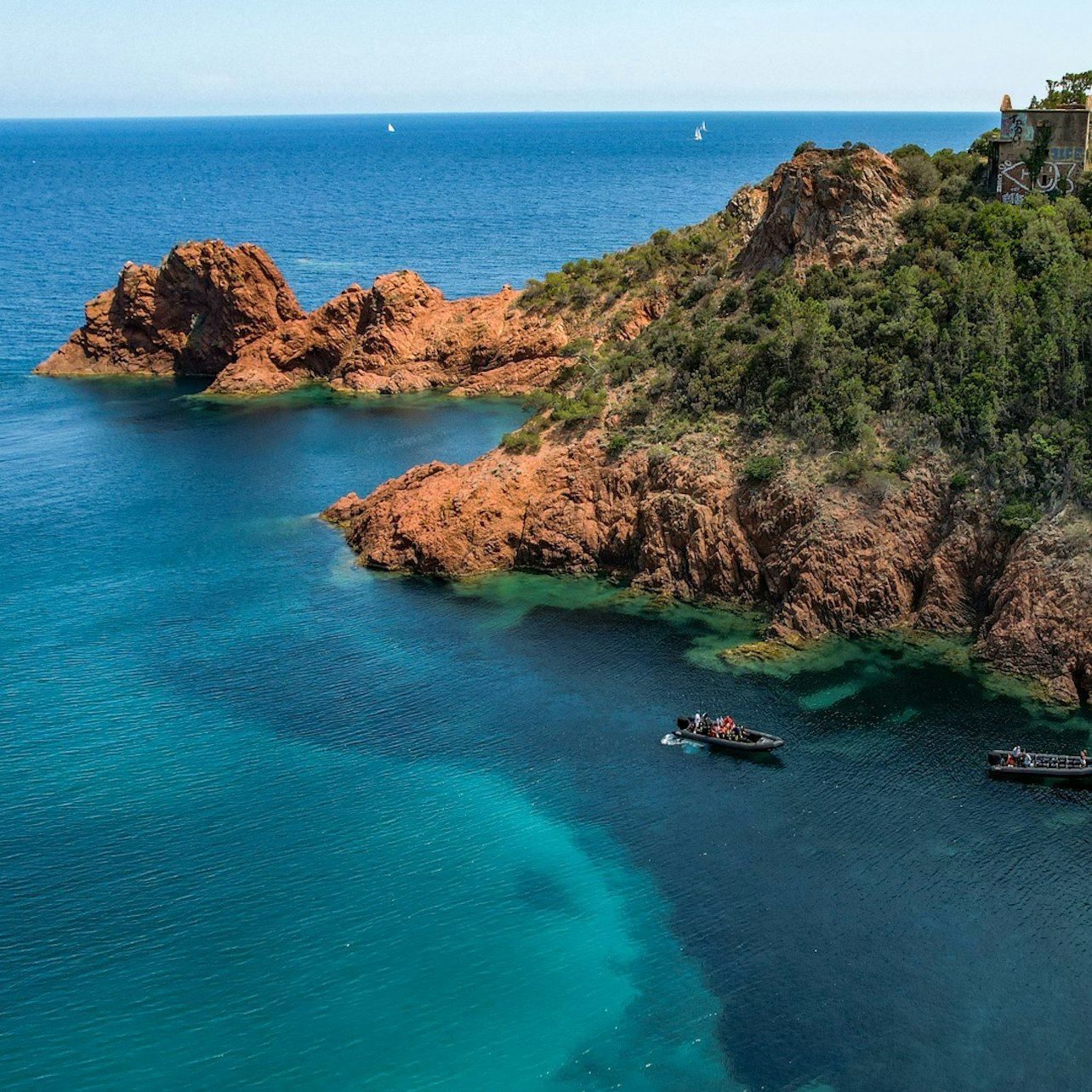 Excursión Macizo de l'Esterel en Barco
